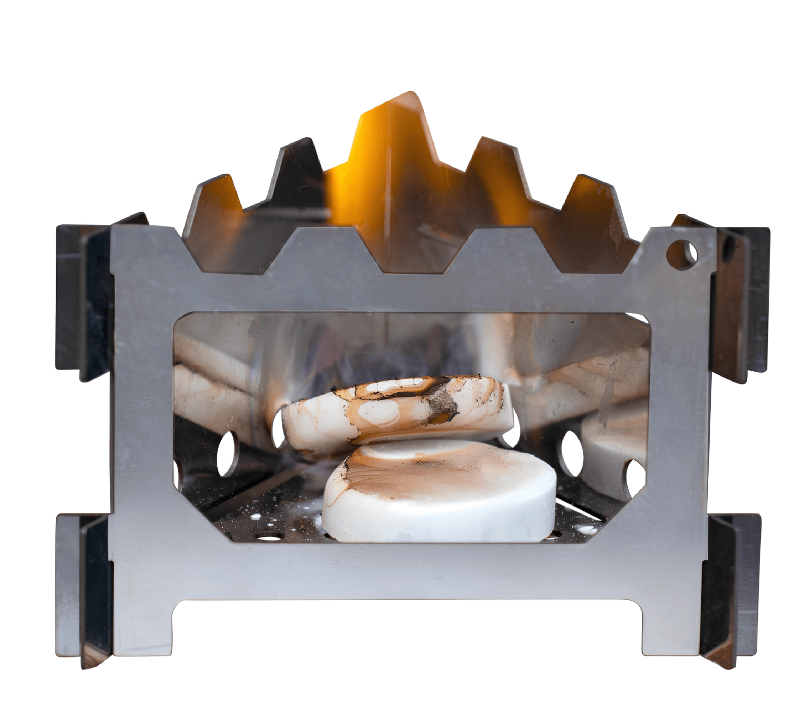 Подставка-горелка ''СЛЕДОПЫТ'' для сухого горючего, разборная, 105х120х75 мм