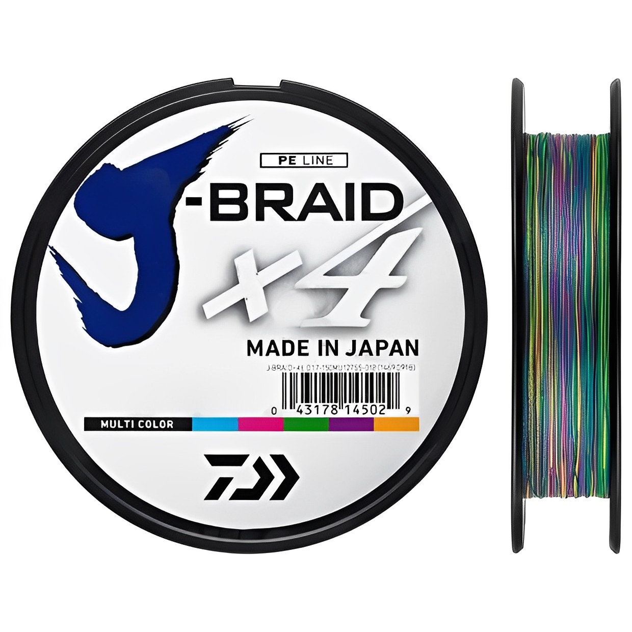 Шнур плетеный DAIWA J-BRAID X4E MULTI COLOR