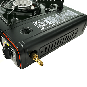 Плита газовая Raffer PGS-020 (двухкомф., алюм., под баллон+переходник)