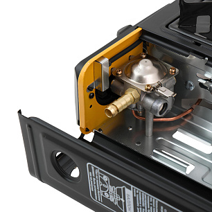 Плита газовая Raffer PGS-004 (керамич.горелка, под баллон+переходн, портативн.)