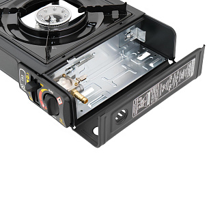 Плита газовая Raffer PGS-002 (алюм.горелка, под баллон+переходник, портативн.)