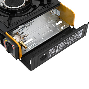 Плита газовая Raffer PGS-004 (керамич.горелка, под баллон+переходн, портативн.)